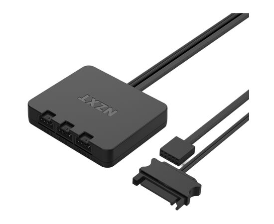 Кулер для корпуса NZXT F120RGB Triple (Black) (RF-R12TF-B1), изображение 4 Кулер для корпуса NZXT F120RGB Triple (Black) (RF-R12TF-B1), изображение 4