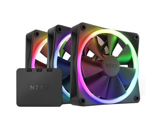 Кулер для корпуса NZXT F120RGB Triple (Black) (RF-R12TF-B1)