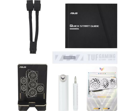 Видеокарта ASUS GeForce RTX4070Ti SUPER 16Gb TUF OC WHITE GAMING (TUF-RTX4070TIS-O16G-WHITE-GAMING), изображение 12 Видеокарта ASUS GeForce RTX4070Ti SUPER 16Gb TUF OC WHITE GAMING (TUF-RTX4070TIS-O16G-WHITE-GAMING), изображение 12