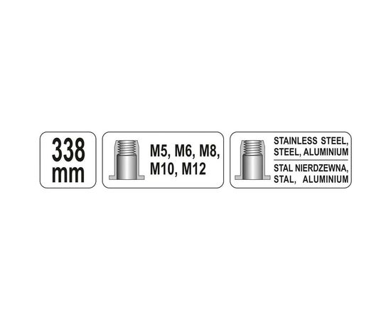 Заклепочник Yato YT-36119, изображение 8 Заклепочник Yato YT-36119, изображение 8