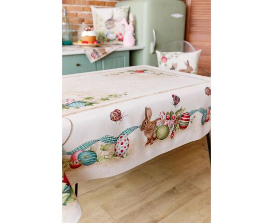 Скатерть Прованс гобеленовая Пасхальная Веснянка 135х350 см (034145), изображение 2 Скатерть Прованс гобеленовая Пасхальная Веснянка 135х350 см (034145), изображение 2