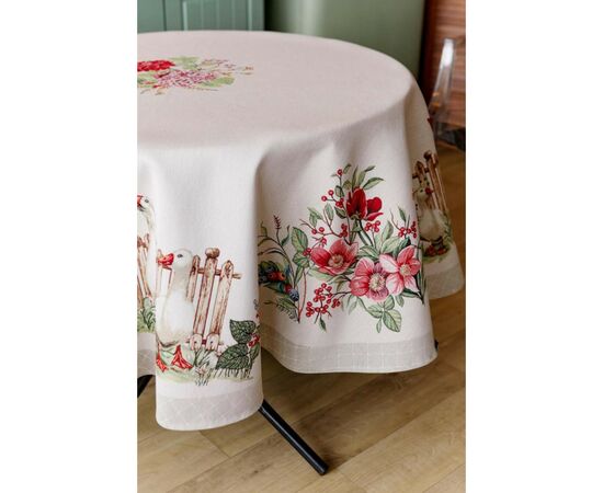 Скатерть Прованс гобеленовая Гуси D-180 см (034131), изображение 4