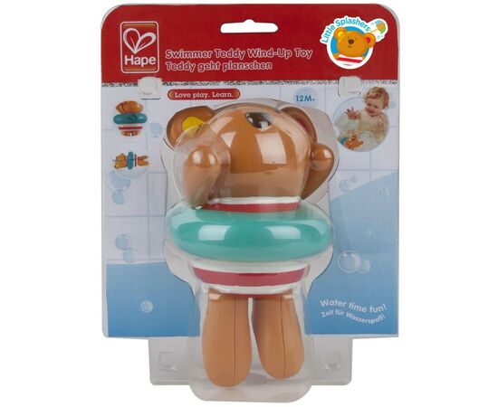 Игрушка для ванной Hape Teddy пловец (E0204), изображение 3 Игрушка для ванной Hape Teddy пловец (E0204), изображение 3