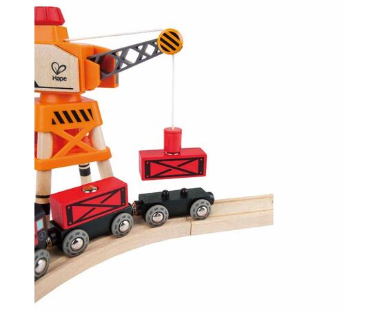 Железная дорога Hape Грузовой поезд 3 вагона (E3717), изображение 6