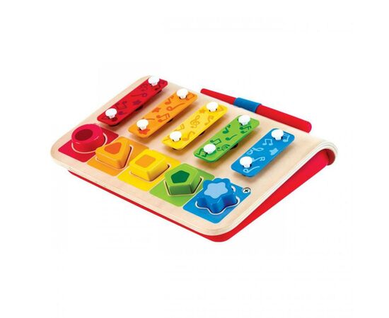 Развивающая игрушка Hape Ксилофон-сортер (E0334), изображение 2 Развивающая игрушка Hape Ксилофон-сортер (E0334), изображение 2