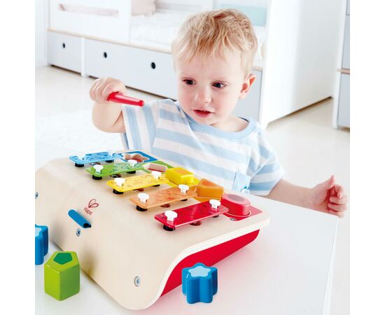 Развивающая игрушка Hape Ксилофон-сортер (E0334), изображение 3 Развивающая игрушка Hape Ксилофон-сортер (E0334), изображение 3