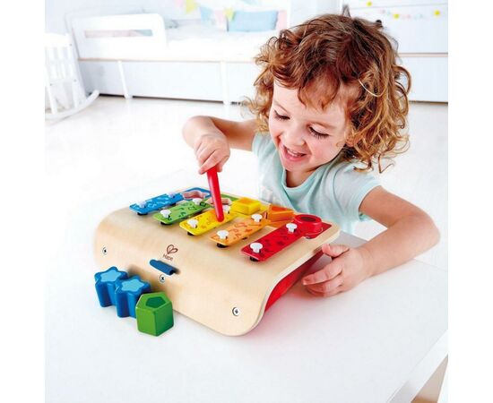 Развивающая игрушка Hape Ксилофон-сортер (E0334), изображение 4 Развивающая игрушка Hape Ксилофон-сортер (E0334), изображение 4