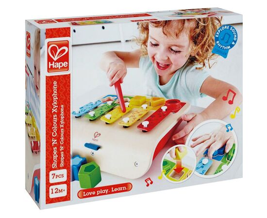 Развивающая игрушка Hape Ксилофон-сортер (E0334), изображение 6 Развивающая игрушка Hape Ксилофон-сортер (E0334), изображение 6