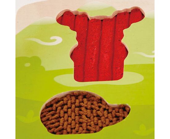 Развивающая игрушка Hape Пазл тактильный Лесные животные (E1621), изображение 4