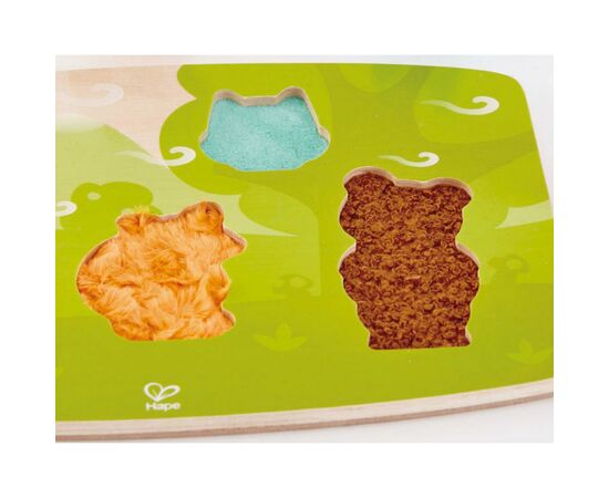 Развивающая игрушка Hape Пазл тактильный Лесные животные (E1621), изображение 5