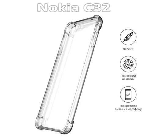 Чехол для мобильного телефона BeCover Nokia C32 Clear (709632), изображение 4