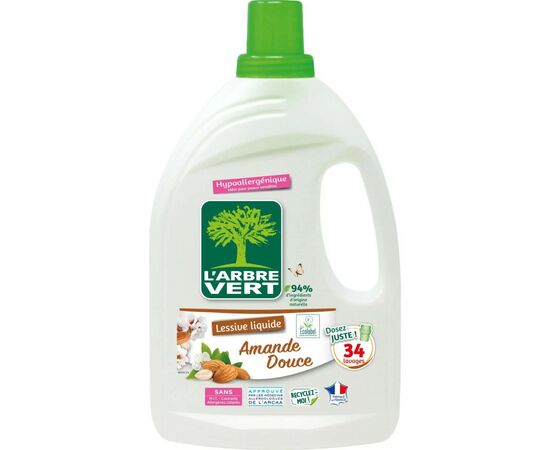 Гель для прання L'Arbre Vert Солодкий мигдаль 1.53 л (3450601046315)