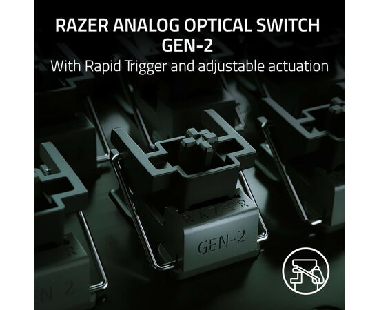 Клавиатура Razer Huntsman V3 Pro Mini USB UA Black (RZ03-04990100-R3M1), изображение 5 Клавиатура Razer Huntsman V3 Pro Mini USB UA Black (RZ03-04990100-R3M1), изображение 5