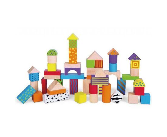 Развивающая игрушка Viga Toys Кубики 50 шт (59695), изображение 2 Развивающая игрушка Viga Toys Кубики 50 шт (59695), изображение 2