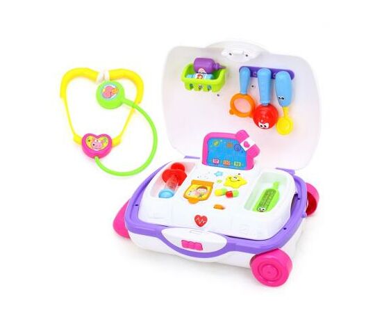 Развивающая игрушка Huile Toys Чемоданчик доктора (3107), изображение 4 Развивающая игрушка Huile Toys Чемоданчик доктора (3107), изображение 4
