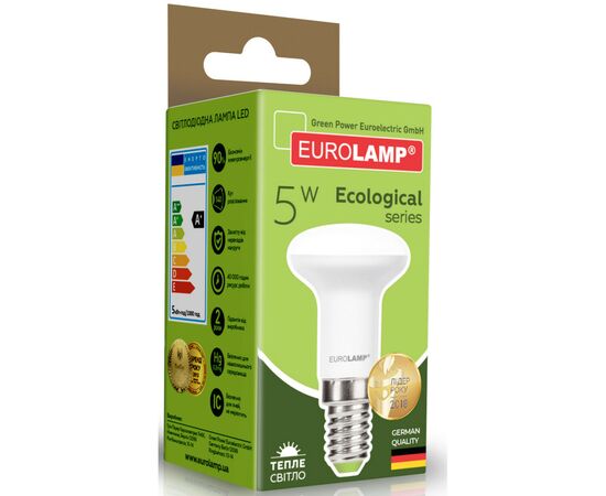 Лампочка Eurolamp LED R39 5W E14 3000K 220V (LED-R39-05142(P)), изображение 2 Лампочка Eurolamp LED R39 5W E14 3000K 220V (LED-R39-05142(P)), изображение 2