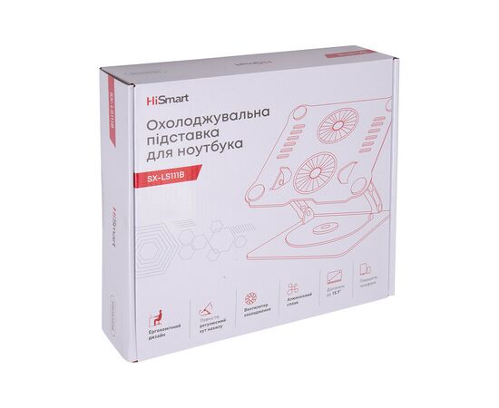 Подставка для ноутбука HiSmart SX-LS111B (HS083298), изображение 4 Подставка для ноутбука HiSmart SX-LS111B (HS083298), изображение 4