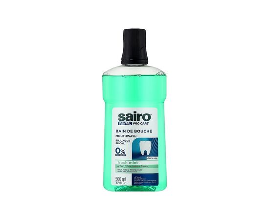 Ополіскувач для порожнини рота Sairo Fresh Mint Свіжа м'ята 500 мл (8433295092016)