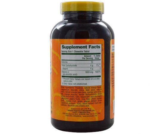 Вітамін Natures Plus Вітамін С, Orange Juice Vitamin C, 1000 мг, Nature's Plus, 6 (NTP2468), зображення 2 Вітамін Natures Plus Вітамін С, Orange Juice Vitamin C, 1000 мг, Nature's Plus, 6 (NTP2468), зображення 2