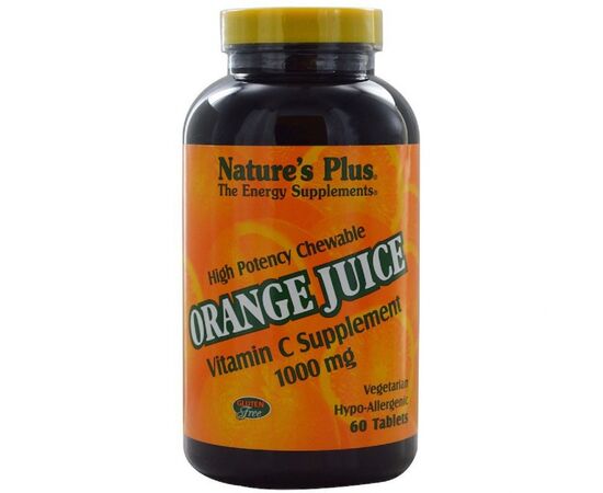 Витамин Natures Plus Витамин С, Orange Juice Vitamin C, 1000 мг, Nature's Plus, 6 (NTP2468)