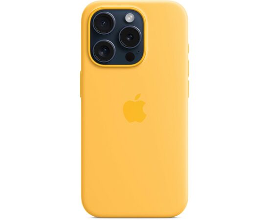 Чехол для мобильного телефона Apple iPhone 15 Pro Silicone Case with MagSafe - Sunshine,Model A3125 (MWNK3ZM/A), изображение 4 Чехол для мобильного телефона Apple iPhone 15 Pro Silicone Case with MagSafe - Sunshine,Model A3125 (MWNK3ZM/A), изображение 4