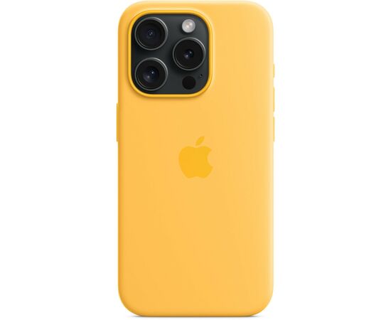Чехол для мобильного телефона Apple iPhone 15 Pro Silicone Case with MagSafe - Sunshine,Model A3125 (MWNK3ZM/A), изображение 5 Чехол для мобильного телефона Apple iPhone 15 Pro Silicone Case with MagSafe - Sunshine,Model A3125 (MWNK3ZM/A), изображение 5