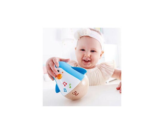 Погремушка Hape Пингвинчик-неваляшка (E0331), изображение 4 Погремушка Hape Пингвинчик-неваляшка (E0331), изображение 4