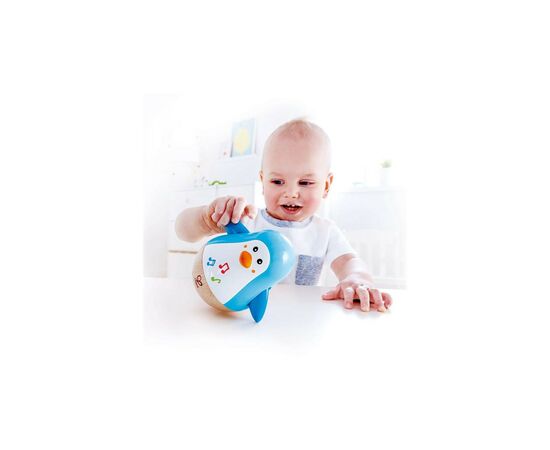 Погремушка Hape Пингвинчик-неваляшка (E0331), изображение 5 Погремушка Hape Пингвинчик-неваляшка (E0331), изображение 5