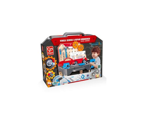 Игровой набор Hape верстак Автомастерская (E3036), изображение 4 Игровой набор Hape верстак Автомастерская (E3036), изображение 4