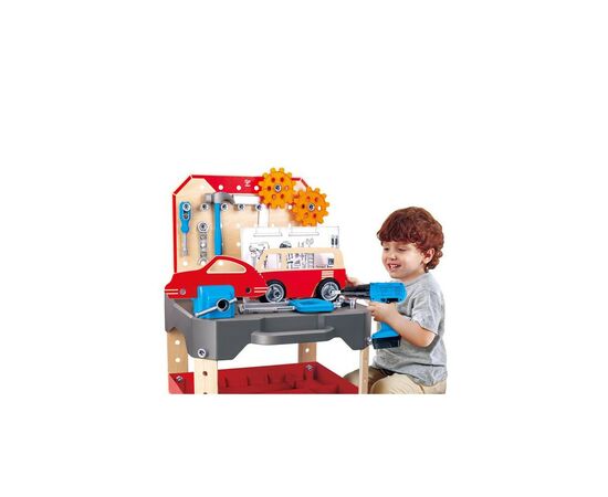 Игровой набор Hape верстак Автомастерская (E3036), изображение 5 Игровой набор Hape верстак Автомастерская (E3036), изображение 5