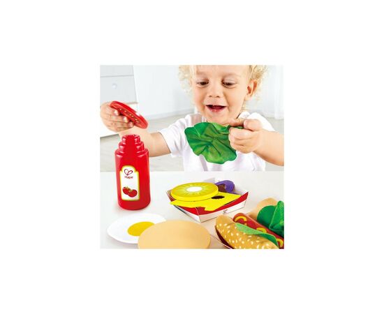 Игровой набор Hape продукты Фаст-фуд (E3160), изображение 2 Игровой набор Hape продукты Фаст-фуд (E3160), изображение 2
