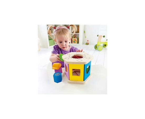 Развивающая игрушка Hape Сортер деревянный с погремушками (E0407), изображение 3 Развивающая игрушка Hape Сортер деревянный с погремушками (E0407), изображение 3