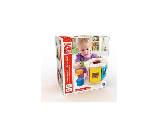 Развивающая игрушка Hape Сортер деревянный с погремушками (E0407), изображение 4 Развивающая игрушка Hape Сортер деревянный с погремушками (E0407), изображение 4