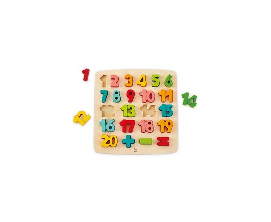 Пазл Hape деревянный Цифры (E1550), изображение 2 Пазл Hape деревянный Цифры (E1550), изображение 2