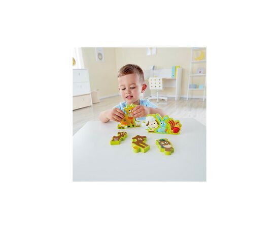 Пазл Hape деревянный с цифрами Зверята на ферме 10 элементов (E1628), изображение 7 Пазл Hape деревянный с цифрами Зверята на ферме 10 элементов (E1628), изображение 7