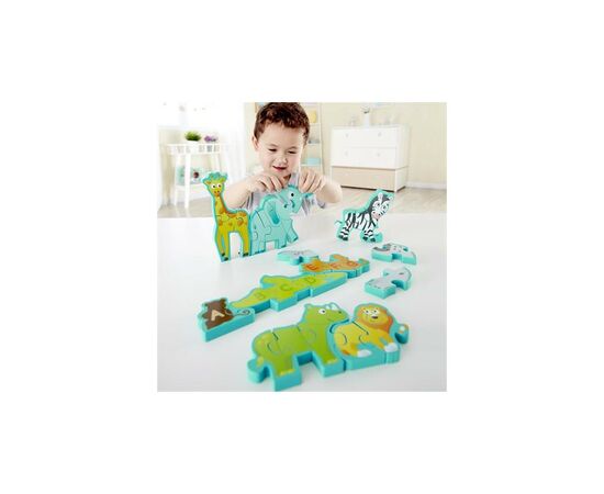 Пазл Hape деревянный алфавит Парад зверей 26 элементов (E1627), изображение 8