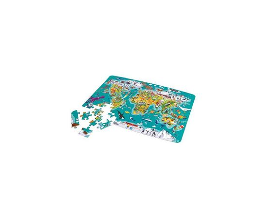 Пазл Hape игра Карта мира 105 элементов (E1626), изображение 2 Пазл Hape игра Карта мира 105 элементов (E1626), изображение 2