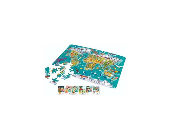 Пазл Hape игра Карта мира 105 элементов (E1626), изображение 3 Пазл Hape игра Карта мира 105 элементов (E1626), изображение 3