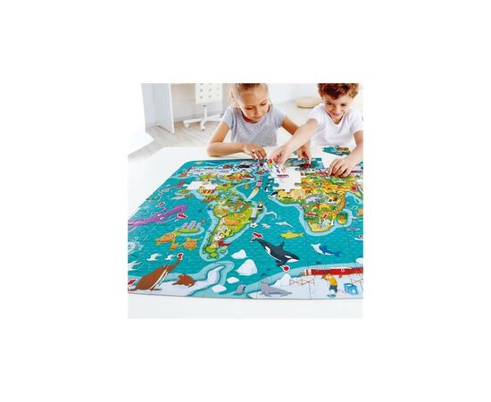 Пазл Hape игра Карта мира 105 элементов (E1626), изображение 4 Пазл Hape игра Карта мира 105 элементов (E1626), изображение 4