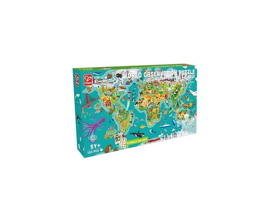 Пазл Hape игра Карта мира 105 элементов (E1626)