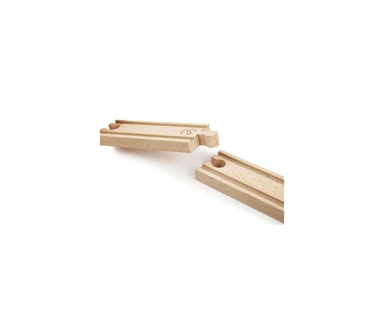 Железная дорога Hape Набор для железной дороги короткие прямые рельсы 4 шт (E3778), изображение 2