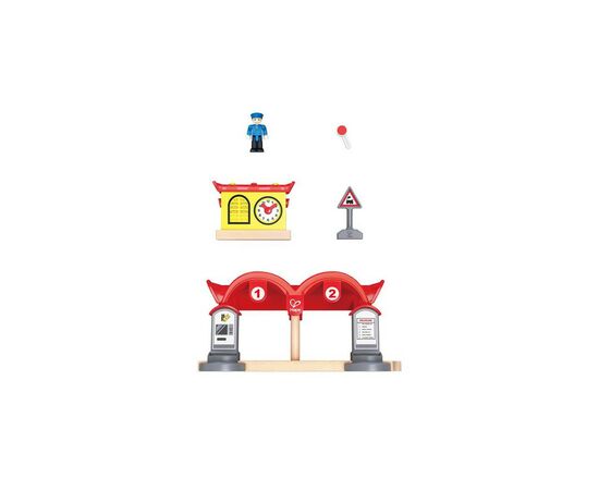 Железная дорога Hape Набор для игрушечной железной дороги Железнодорожная станция (E3702), изображение 3 Железная дорога Hape Набор для игрушечной железной дороги Железнодорожная станция (E3702), изображение 3