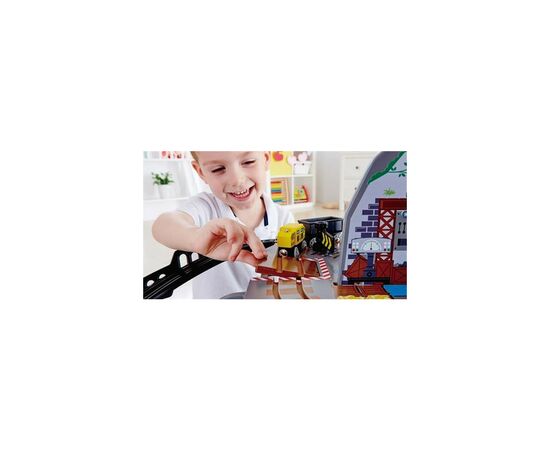 Железная дорога Hape Многоуровневая горная шахта с аксессуарами (E3753), изображение 10 Железная дорога Hape Многоуровневая горная шахта с аксессуарами (E3753), изображение 10