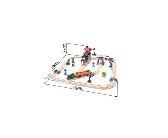 Железная дорога Hape Горный погрузчик 64 элемента (E3756), изображение 4