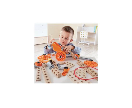 Конструктор Hape Junior Inventor с подсветкой 57 деталей (E3032), изображение 2 Конструктор Hape Junior Inventor с подсветкой 57 деталей (E3032), изображение 2