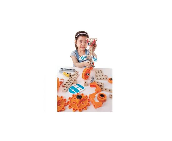 Конструктор Hape Junior Inventor с подсветкой 57 деталей (E3032), изображение 3 Конструктор Hape Junior Inventor с подсветкой 57 деталей (E3032), изображение 3