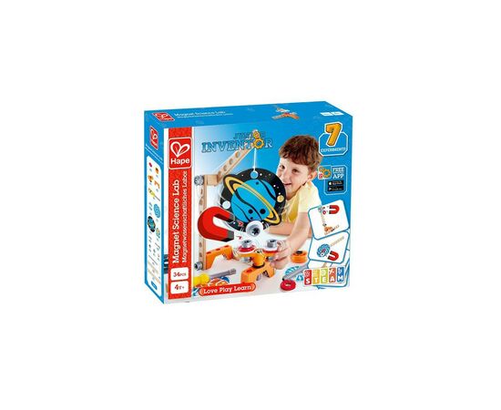 Конструктор Hape Junior Inventor Магнитная лаборатория 34 детали (E3033), изображение 10 Конструктор Hape Junior Inventor Магнитная лаборатория 34 детали (E3033), изображение 10