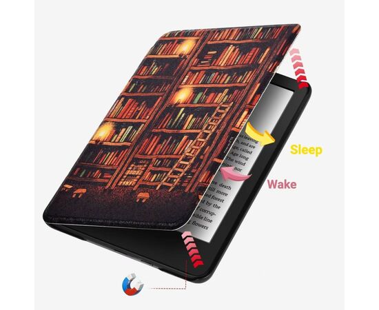 Чехол для электронной книги BeCover Smart Case PocketBook 629 Verse / 634 Verse Pro 6" Library (710974), изображение 2 Чехол для электронной книги BeCover Smart Case PocketBook 629 Verse / 634 Verse Pro 6" Library (710974), изображение 2