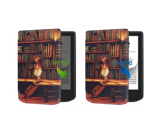 Чохол до електронної книги BeCover Smart Case PocketBook 629 Verse / 634 Verse Pro 6" Library Girl (710975), зображення 4 Чохол до електронної книги BeCover Smart Case PocketBook 629 Verse / 634 Verse Pro 6" Library Girl (710975), зображення 4