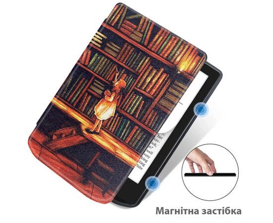 Чохол до електронної книги BeCover Smart Case PocketBook 629 Verse / 634 Verse Pro 6" Library Girl (710975), зображення 5 Чохол до електронної книги BeCover Smart Case PocketBook 629 Verse / 634 Verse Pro 6" Library Girl (710975), зображення 5